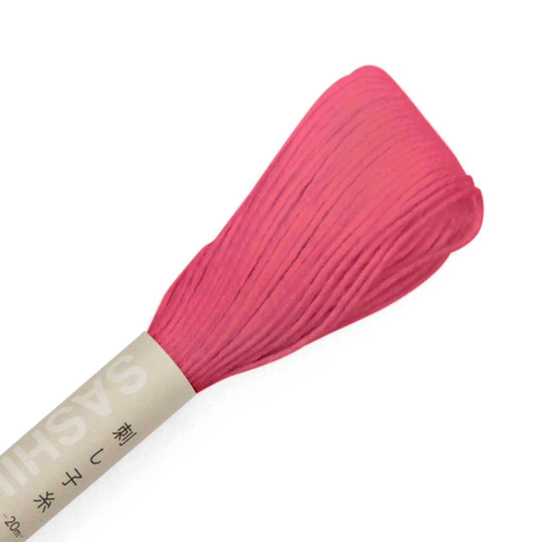 20m Skein Olympus Sashiko Thread - Bright Pink (#32)