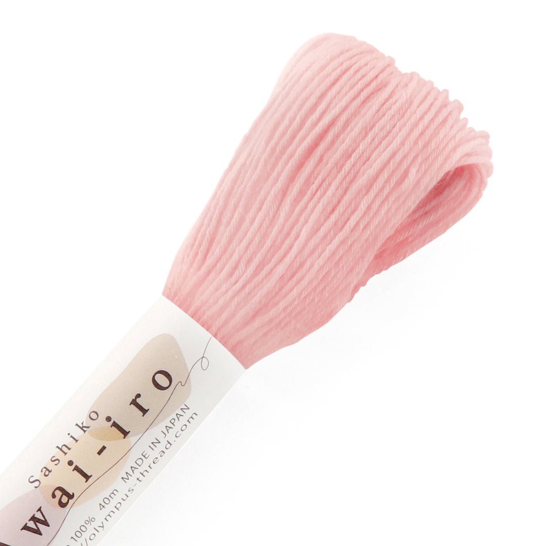 40m Awai-Iro Sashiko Thread - Shell Pink (#A11)