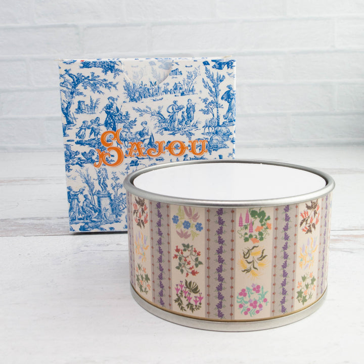 Customizable Lid Storage Tin - Floral
