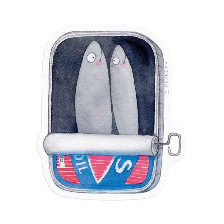Sardine Can Vinyl Sticker