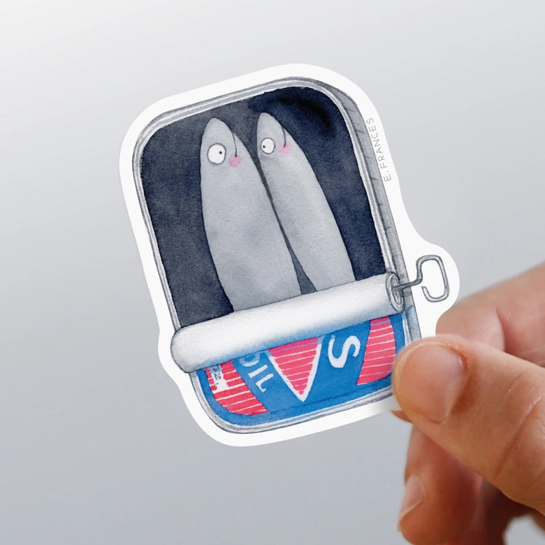 Sardine Can Vinyl Sticker