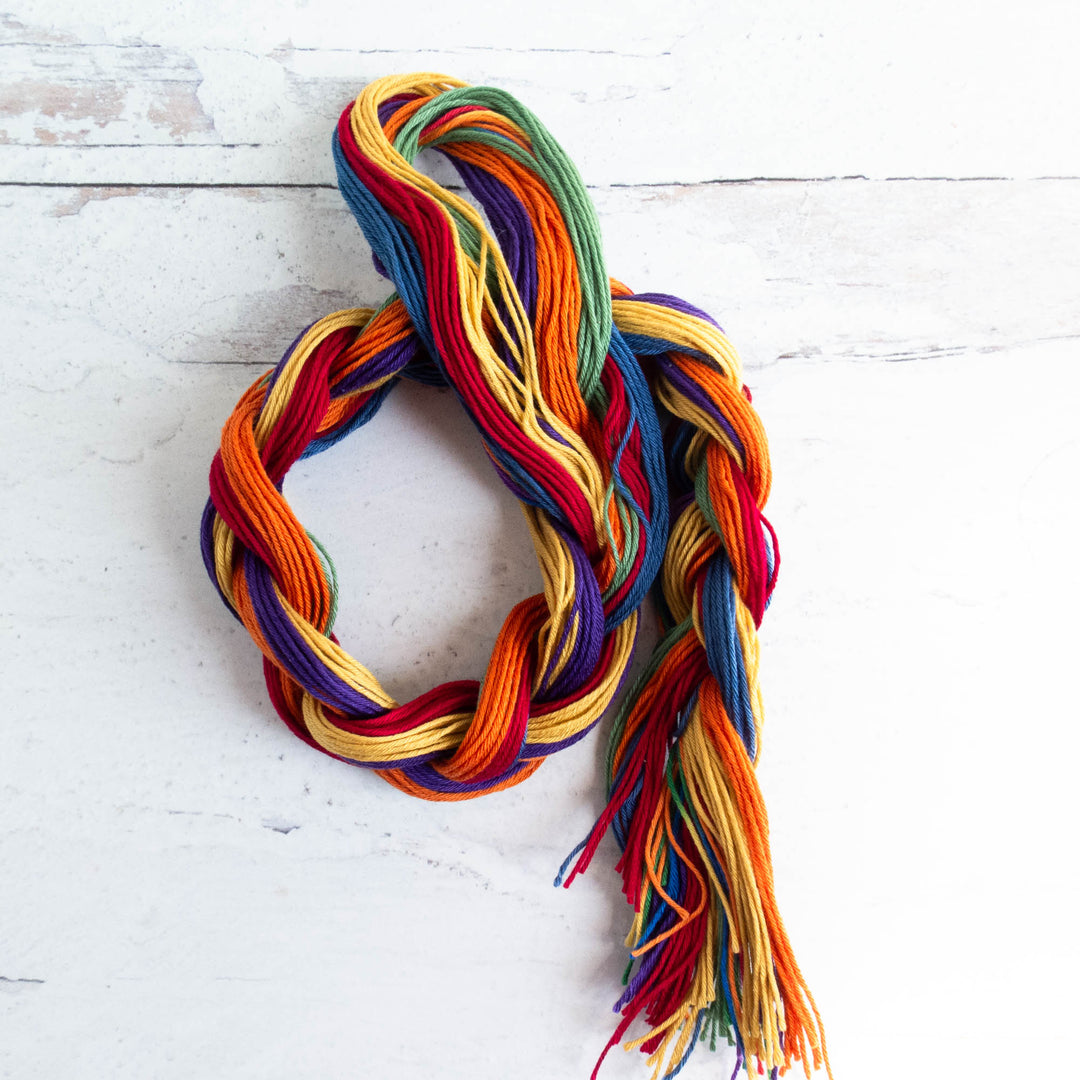 Multi-Color Sashiko Thread Braids - Rainbow