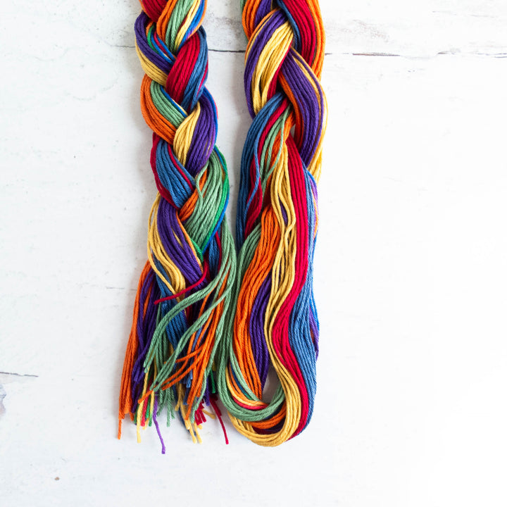 Multi-Color Sashiko Thread Braids - Rainbow