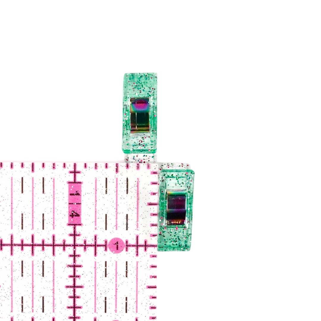 Seaglass Glitter Sewing Clips (25 pack)