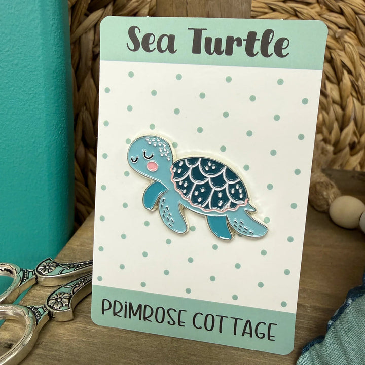 Magnetic Enamel Needle Minder - Primrose Sea Turtle
