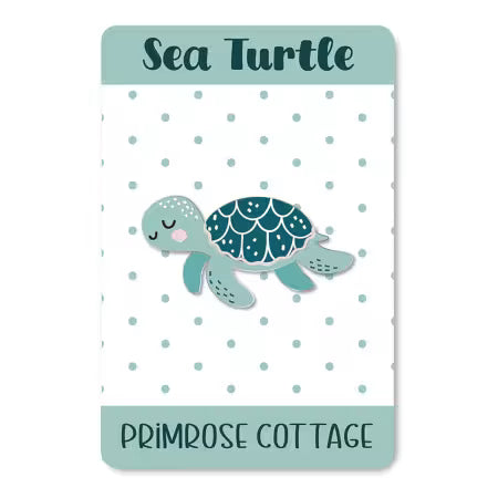 Magnetic Enamel Needle Minder - Primrose Sea Turtle