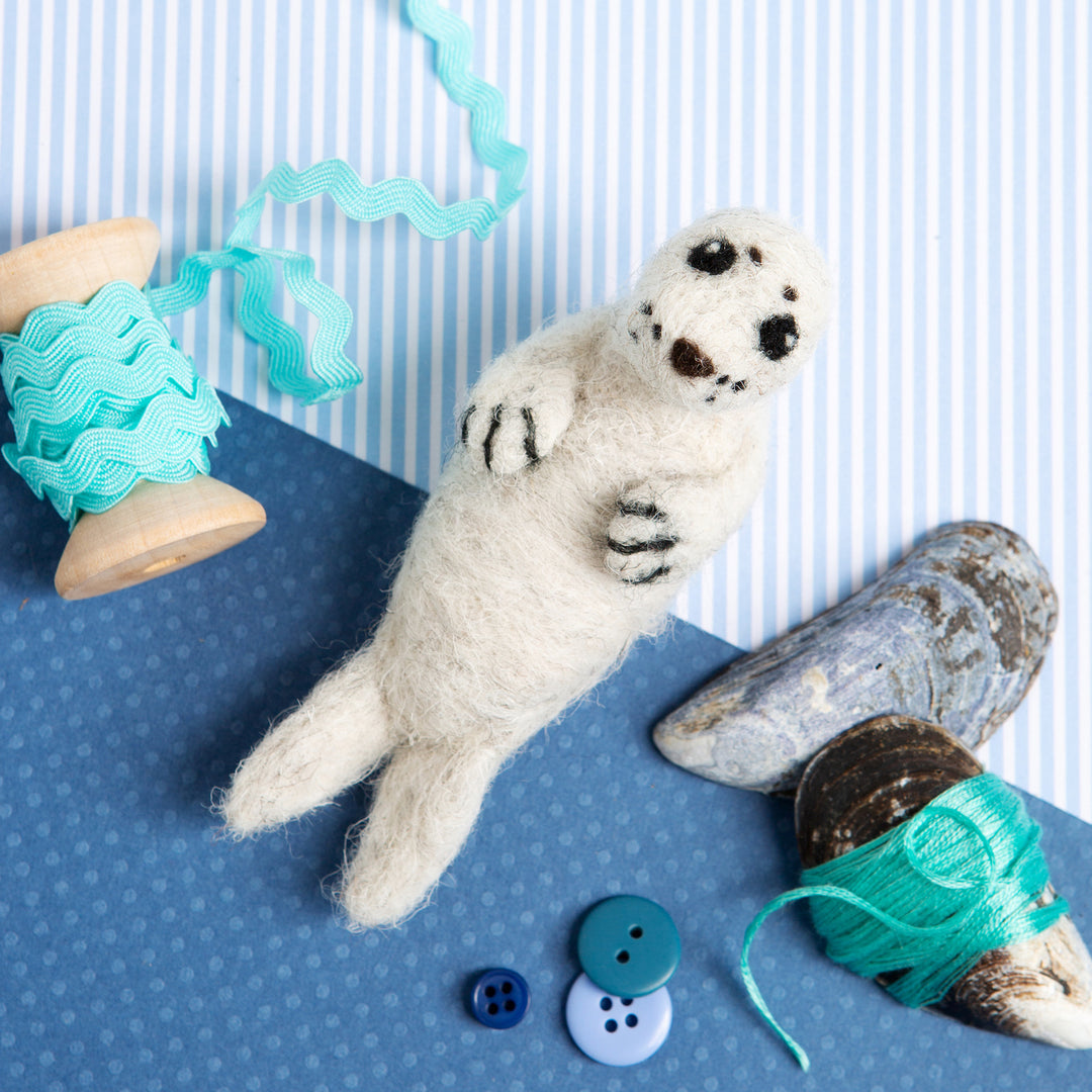 Seal Pup Mini Needle Felting Craft Kit