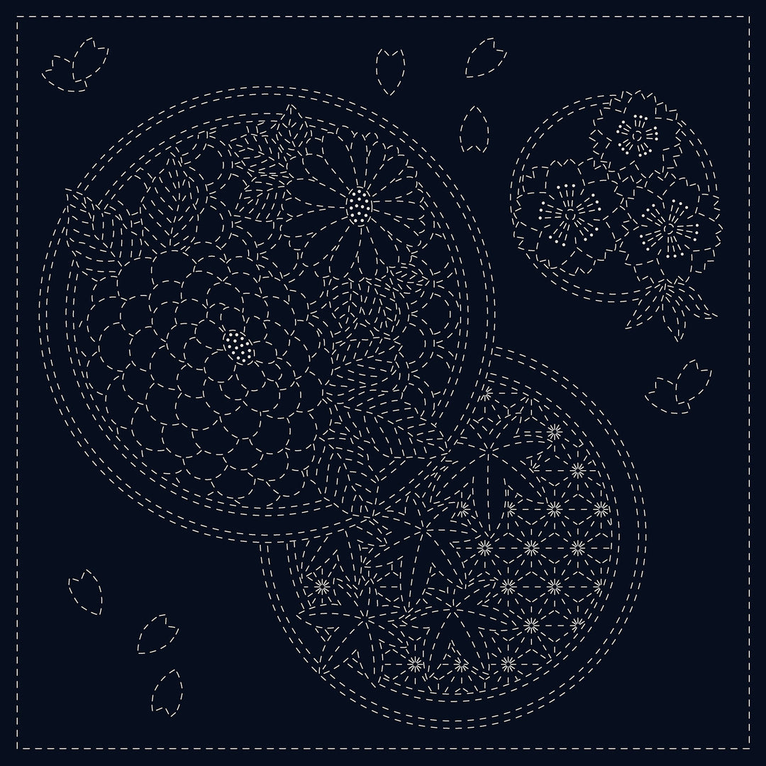 Seasons Sashiko Embroidery Sampler