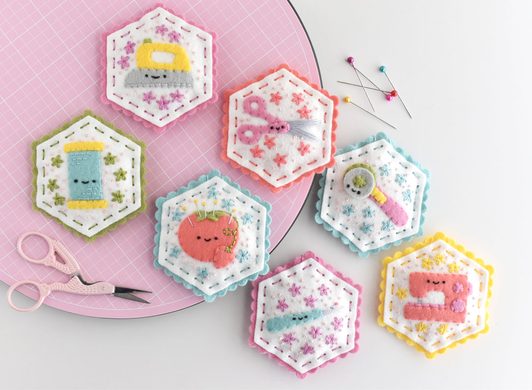 PDF Pattern - Sewing Bee Felt Ornament Sewing Pattern
