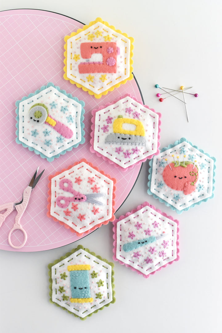 PDF Pattern - Sewing Bee Felt Ornament Sewing Pattern