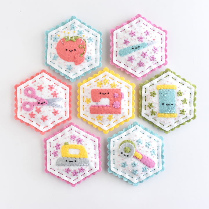 PDF Pattern - Sewing Bee Felt Ornament Sewing Pattern