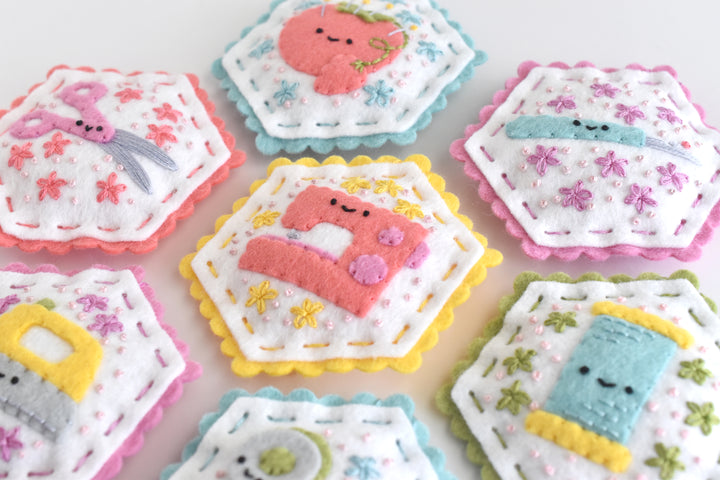 PDF Pattern - Sewing Bee Felt Ornament Sewing Pattern