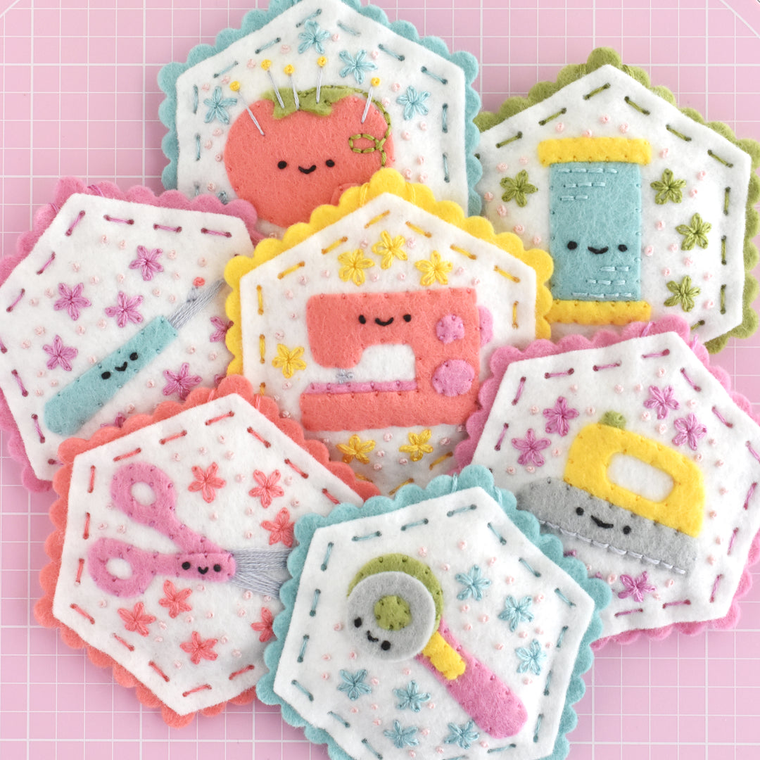 PDF Pattern - Sewing Bee Felt Ornament Sewing Pattern