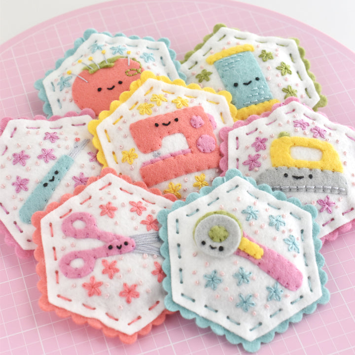 PDF Pattern - Sewing Bee Felt Ornament Sewing Pattern