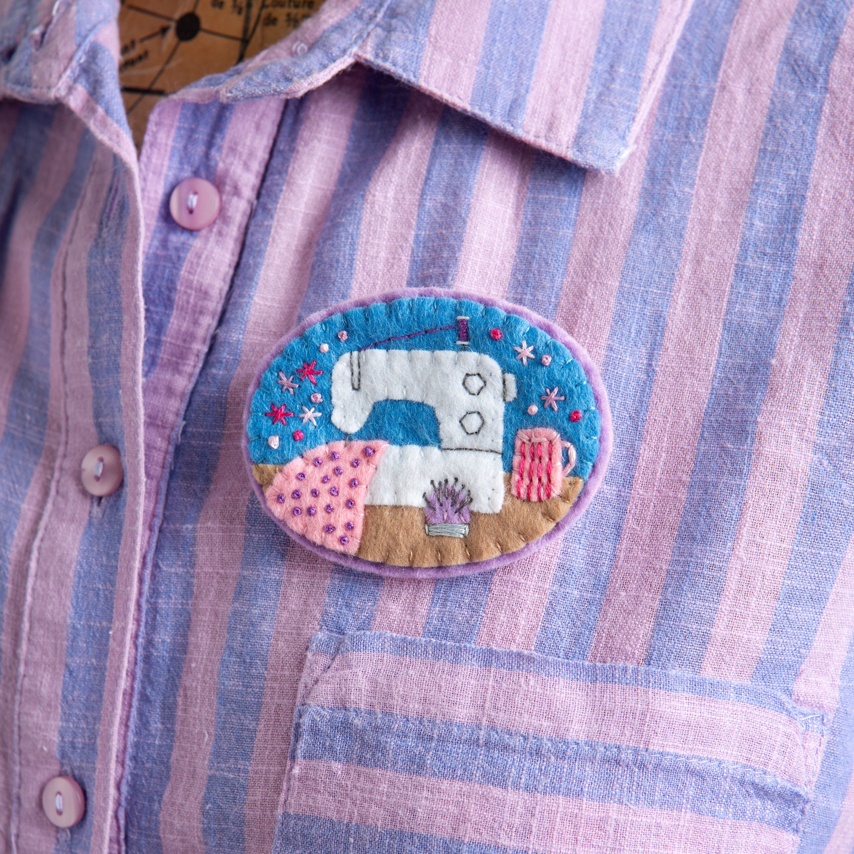 Sewing brooch hotsell
