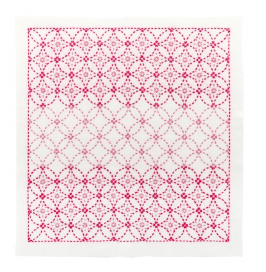 Traditional Sashiko Sampler - ShippoTsunagi (#H1136/2136