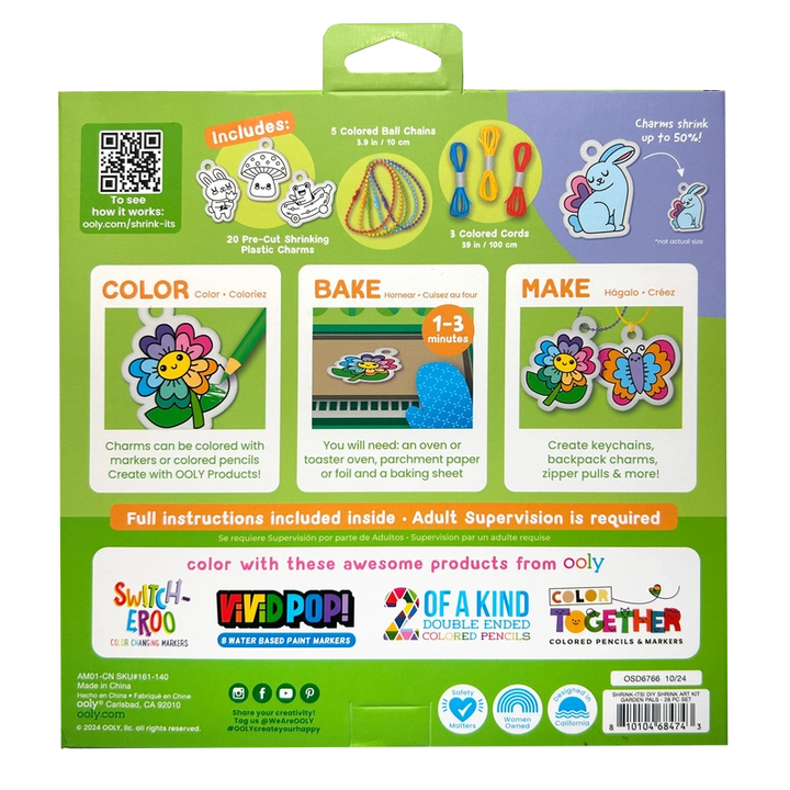 Shrink-Its! D.I.Y. Shrink Art Bracelets Kit - Garden Pals