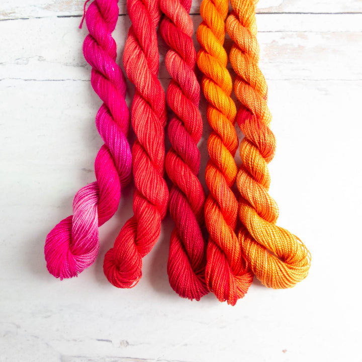 Mercerized Cotton Thread - Red & Orange