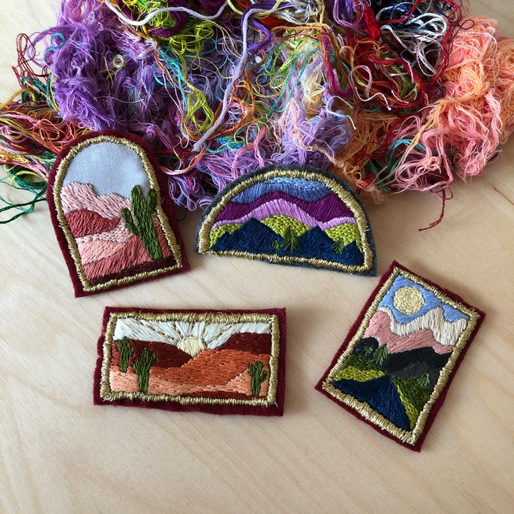 Landscape Stick & Stitch Embroidery Patterns