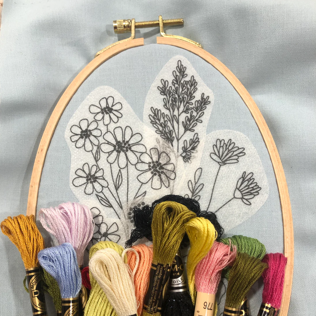 Wildflower Bouquet Stick & Stitch Embroidery Patterns
