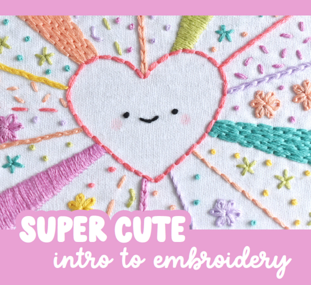 PDF Pattern - Super Cute Intro to Embroidery E-Book & Course