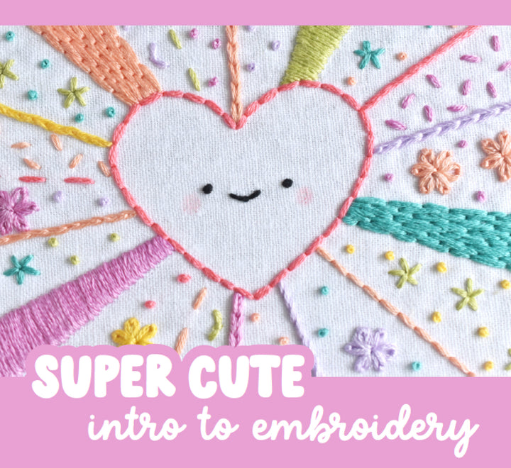 PDF Pattern - Super Cute Intro to Embroidery E-Book & Course