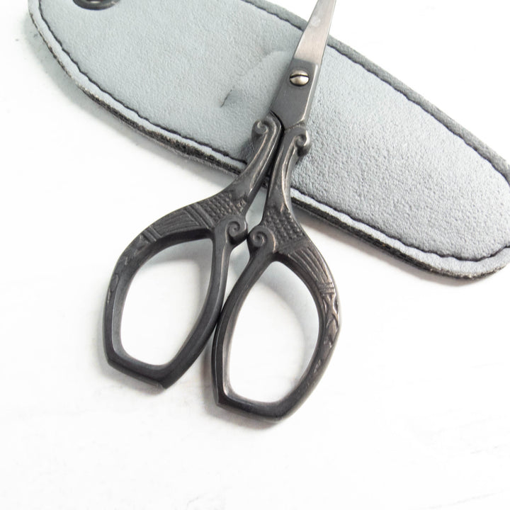 Squared Scroll Japanese Steel Embroidery Scissors