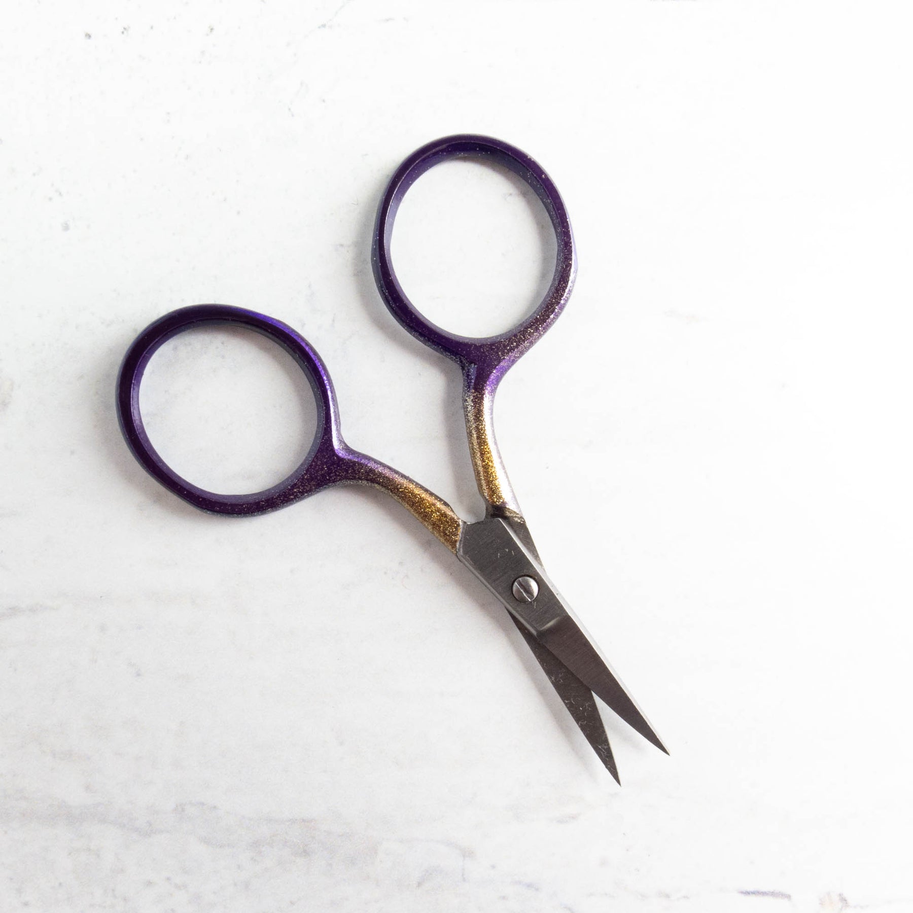 Monkey Scissors Purple and Gold Sparkle Embroidery Scissors – Snuggly Monkey