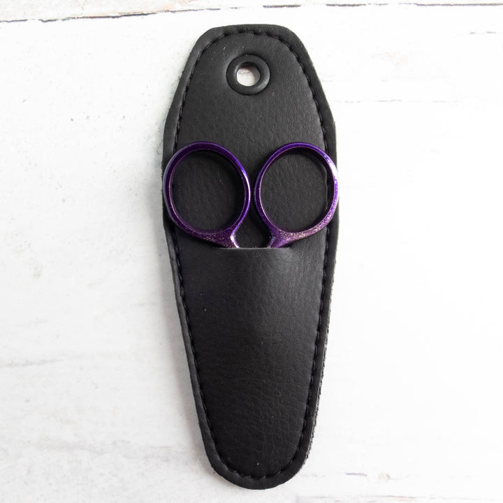 Purple and Gold Sparkle Embroidery Scissors
