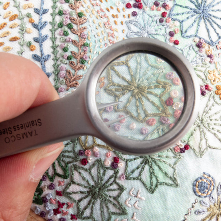 Pointed Tweezers with Magnifying Glass