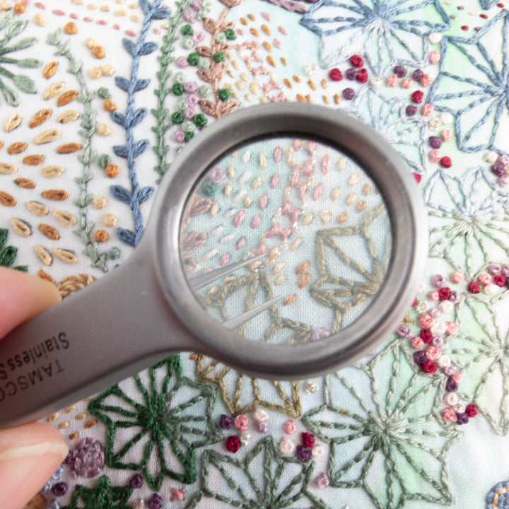 Pointed Tweezers with Magnifying Glass