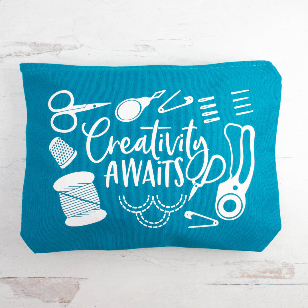 Snuggly Monkey Double Sided Project Bag