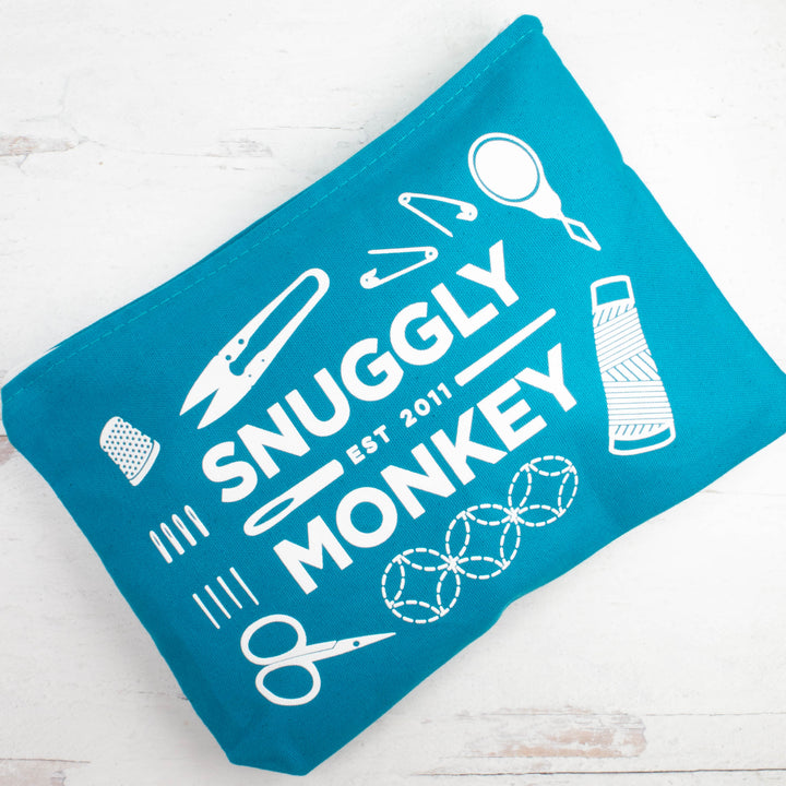 Snuggly Monkey Double Sided Project Bag