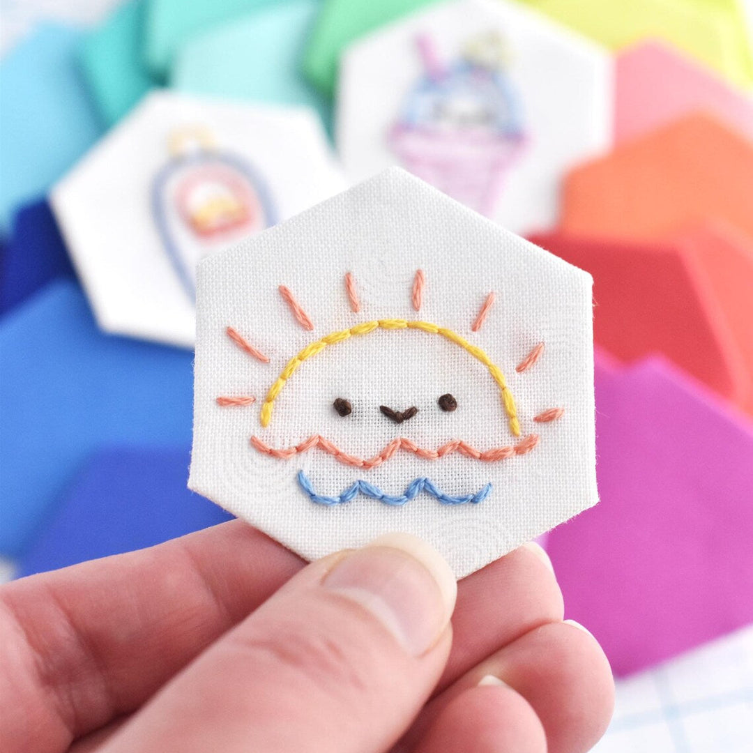 Teeny Tiny Tropics Stick & Stitch Embroidery Patterns
