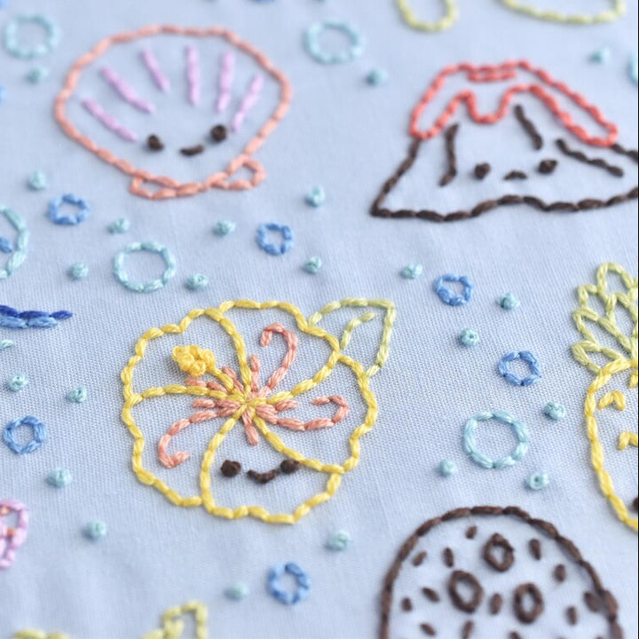 Teeny Tiny Tropics Stick & Stitch Embroidery Patterns