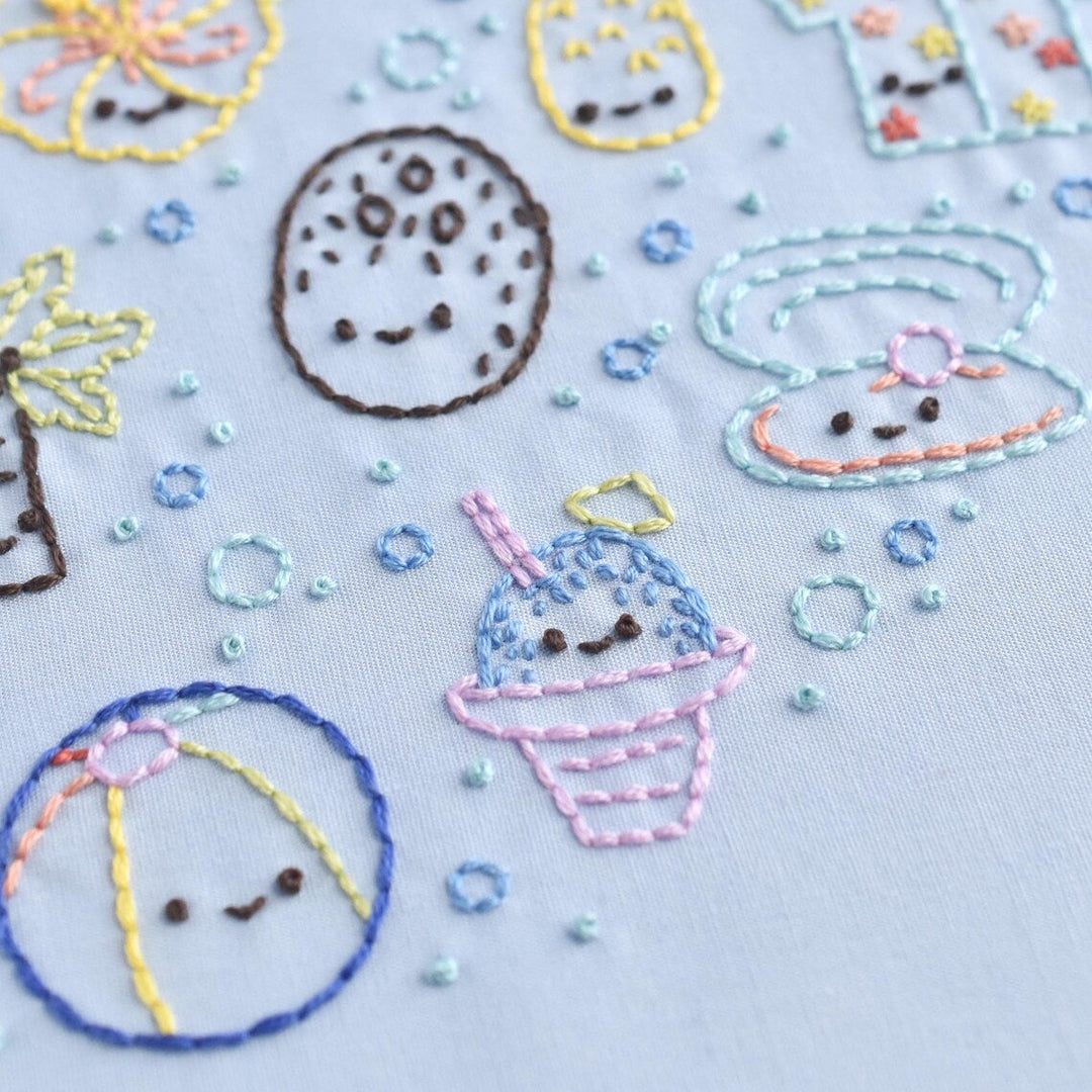 Teeny Tiny Tropics Stick & Stitch Embroidery Patterns