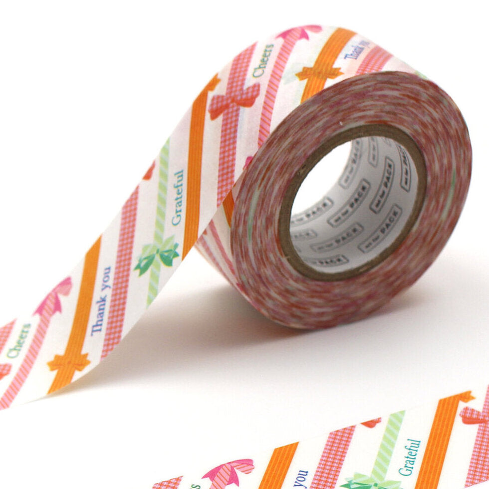 mt Pack Japanese Washi Tape - Thank You Ribbon
