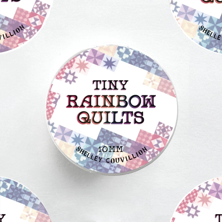 Tiny Rainbow Quilt Washi Tape