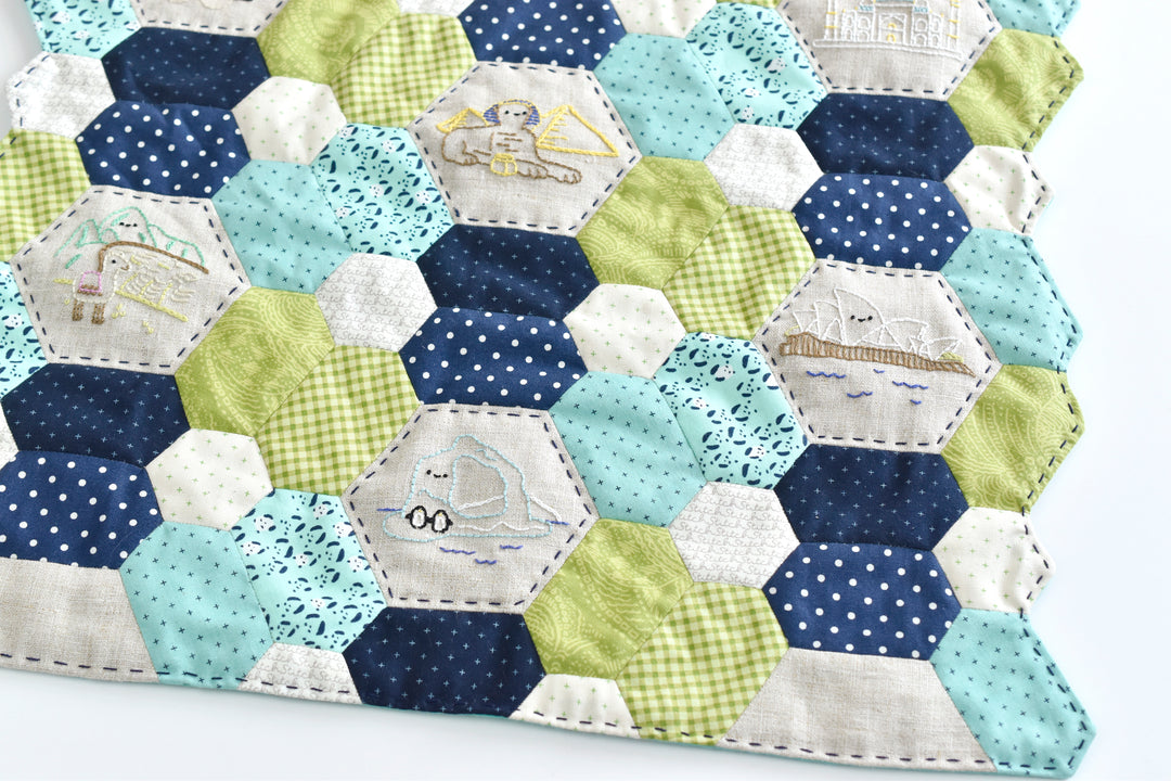 PDF Pattern - Traveling the Globe Stitching Club