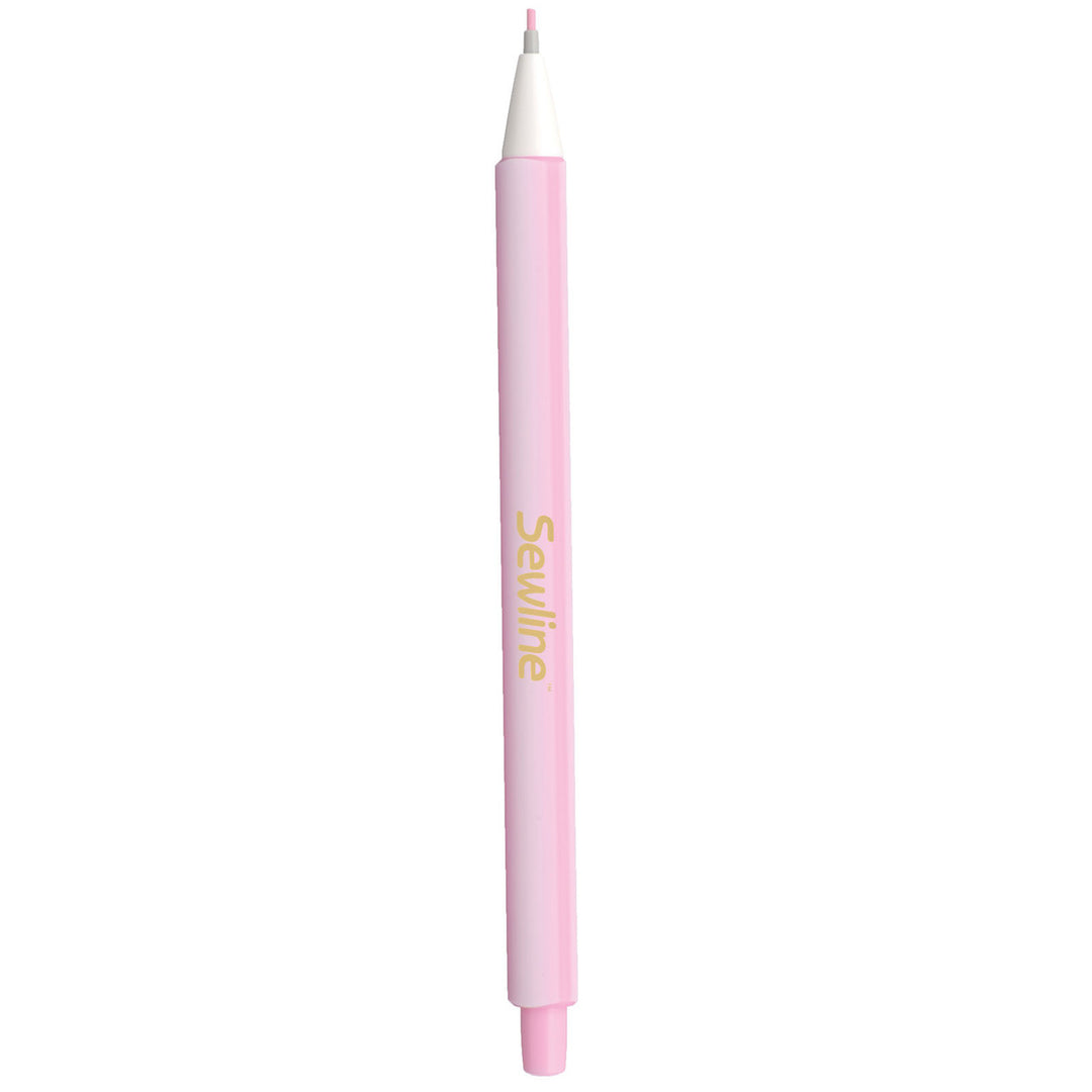 Sewline Tailor's Fabric Click Pencil in Pink on a white background