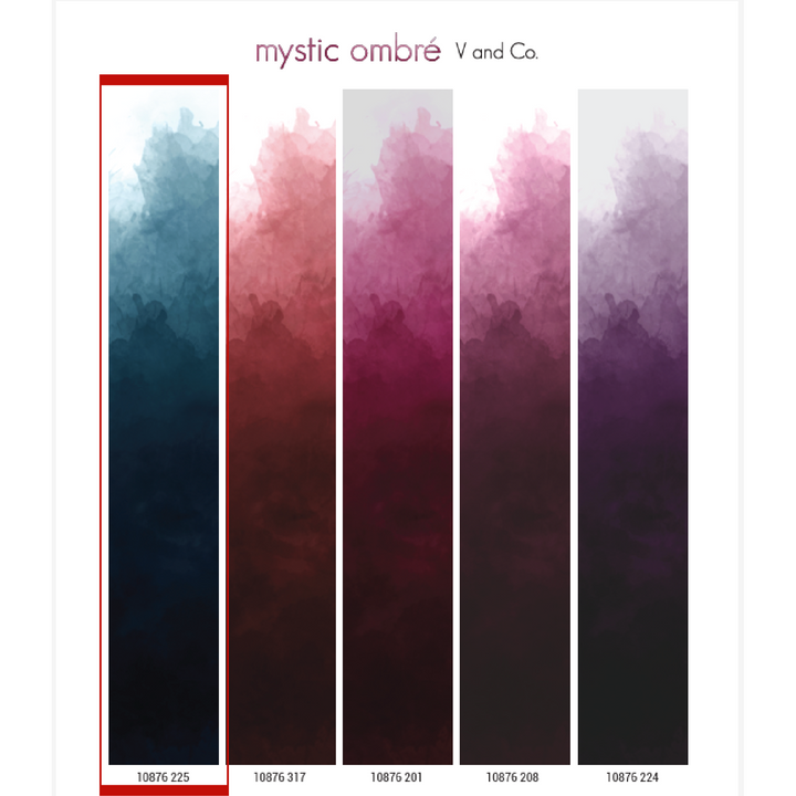 V and CO Mystic Ombré Cotton Fabric - Indigo (VCMO225)
