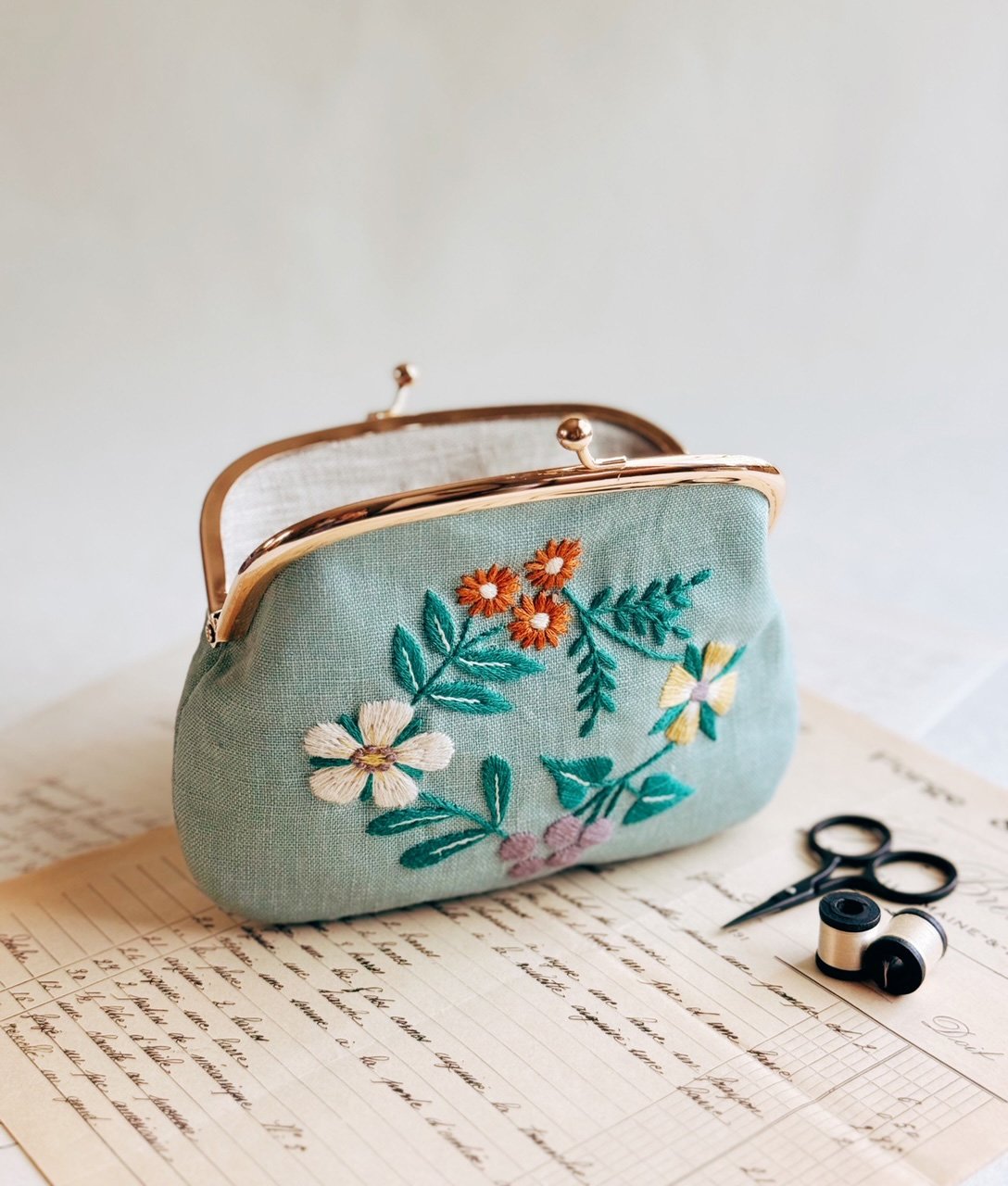Vintage Floral Purse Pattern & Hardware Kit – Snuggly Monkey