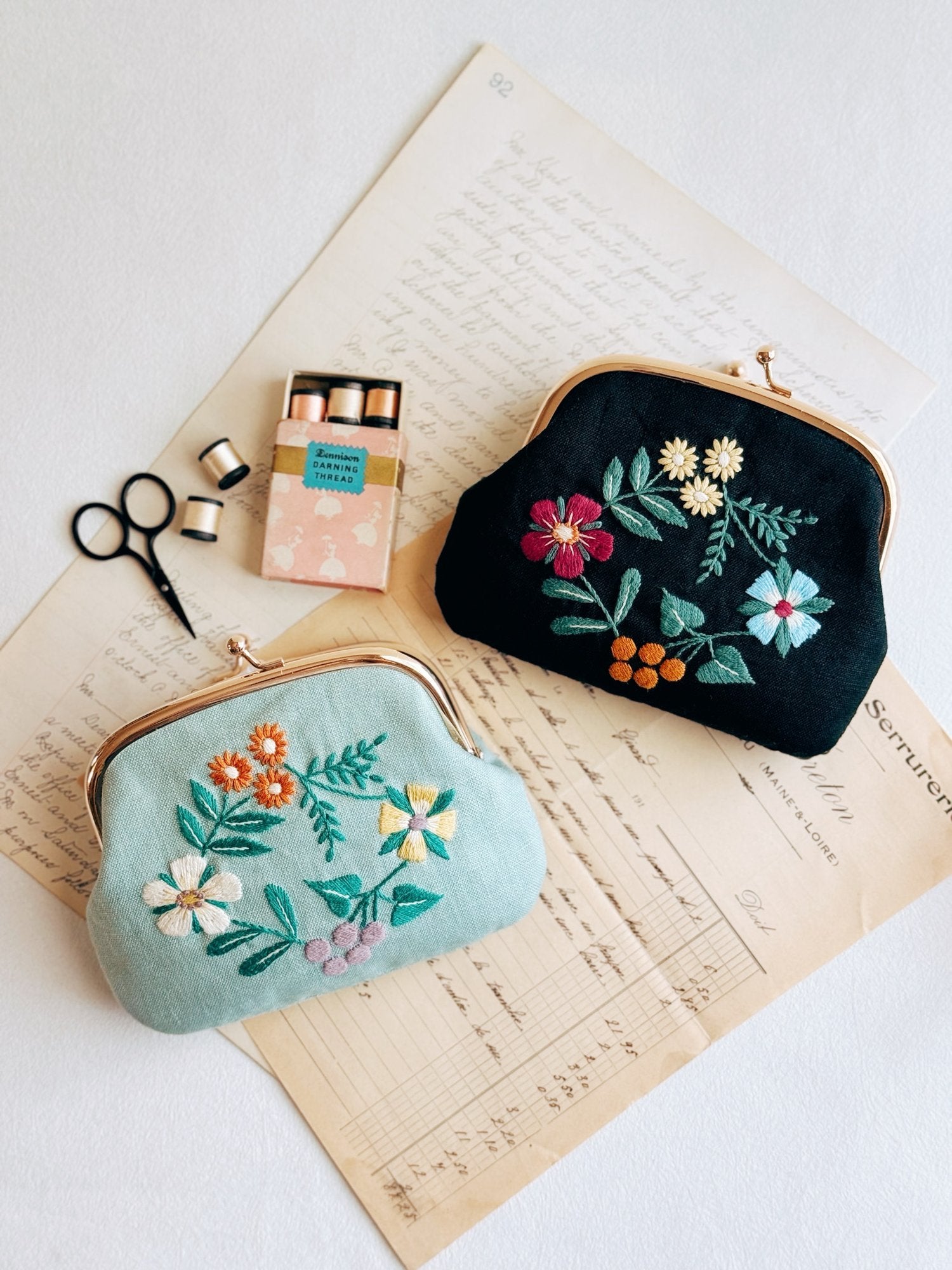 Vintage Floral Purse Pattern & Hardware Kit – Snuggly Monkey