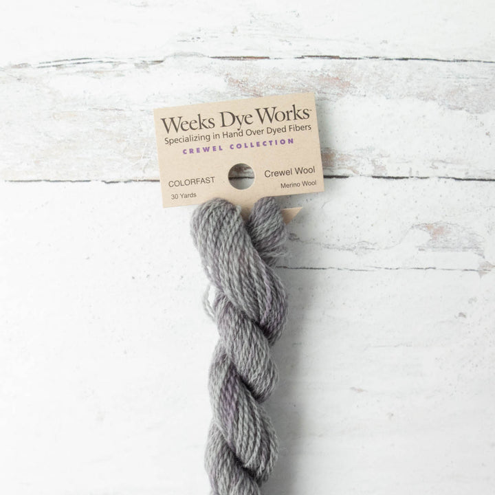 Hand Over Dyed Crewel Wool Yarn - Graphite (1154)