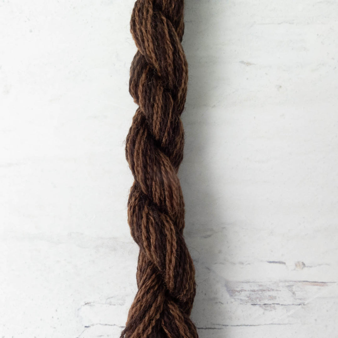 Hand Over Dyed Crewel Wool Yarn - Molasses (1268)