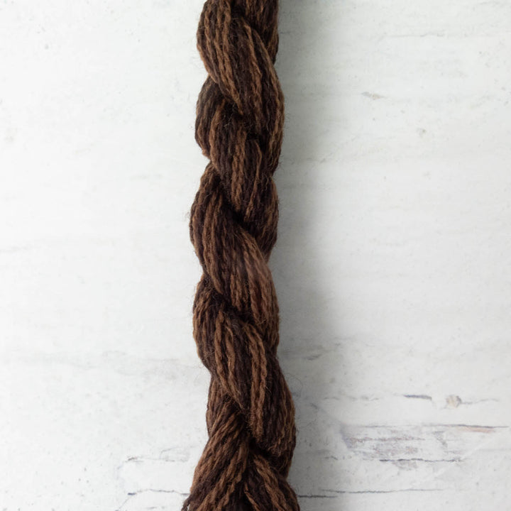 Hand Over Dyed Crewel Wool Yarn - Molasses (1268)