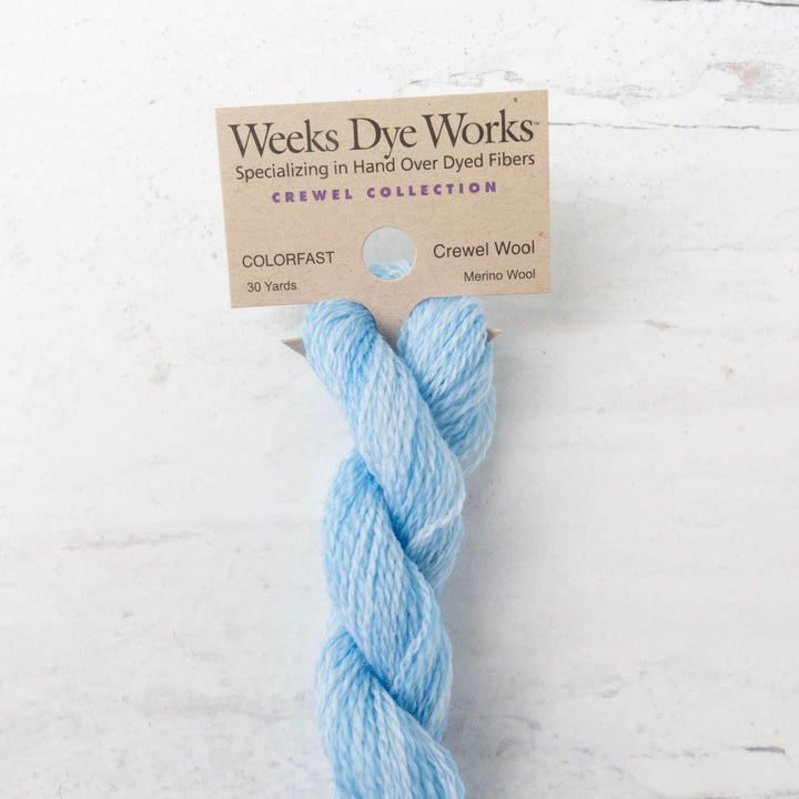 Hand Over Dyed Crewel Wool Yarn - Morris Blue (2109)