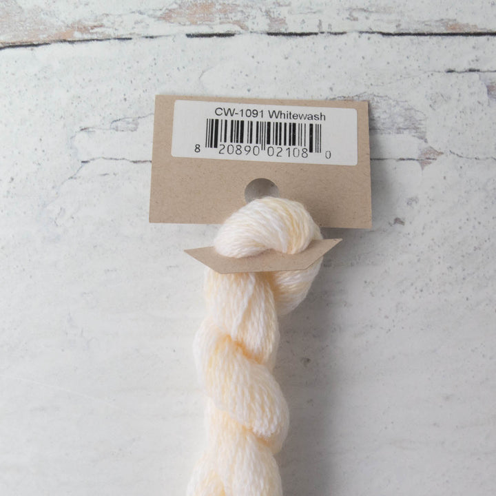 Hand Over Dyed Crewel Wool Yarn - Whitewash (1091)
