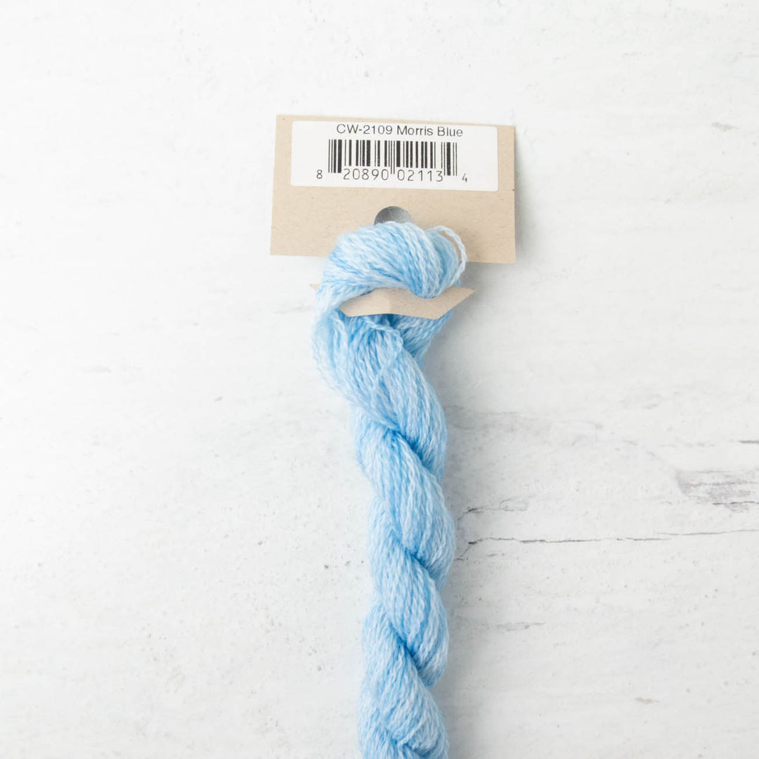 Hand Over Dyed Crewel Wool Yarn - Morris Blue (2109)