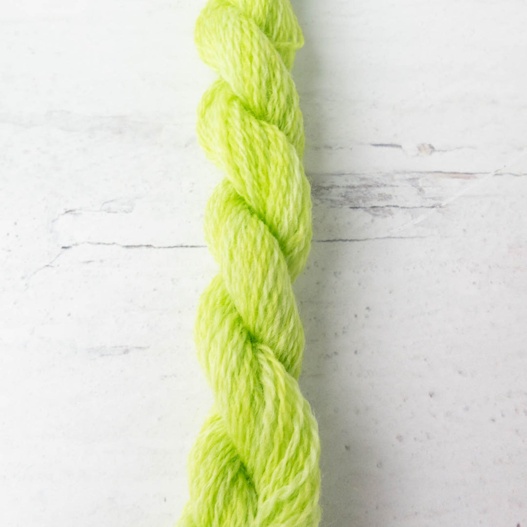 Hand Over Dyed Crewel Wool Yarn - Chartreuse (2203)